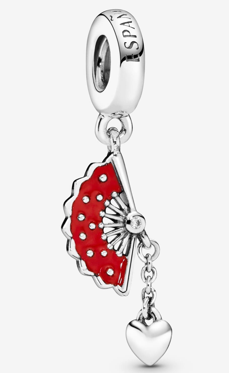 Charm colgante en plata de ley Abanico español de Pandora