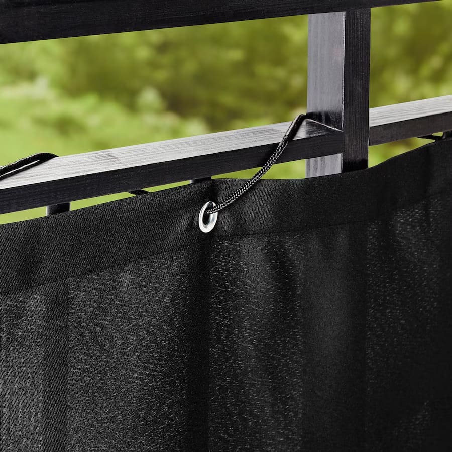 La pantalla de privacidad para balcón de color negro DYNING de Ikea