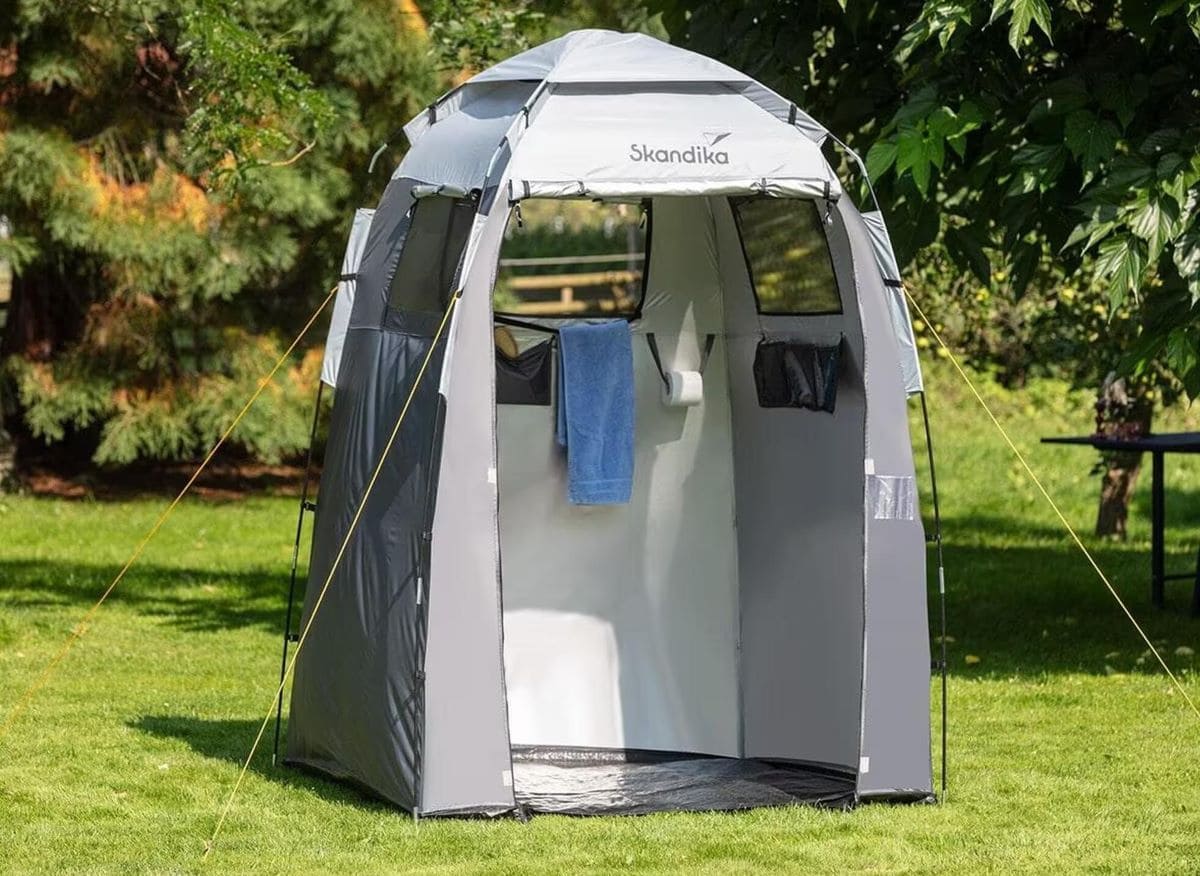 Tienda de ducha vestuario de camping