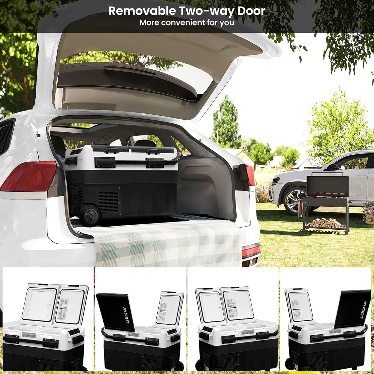 La mini nevera portátil eléctrica para coche de 40 litros WOLTU en Amazon