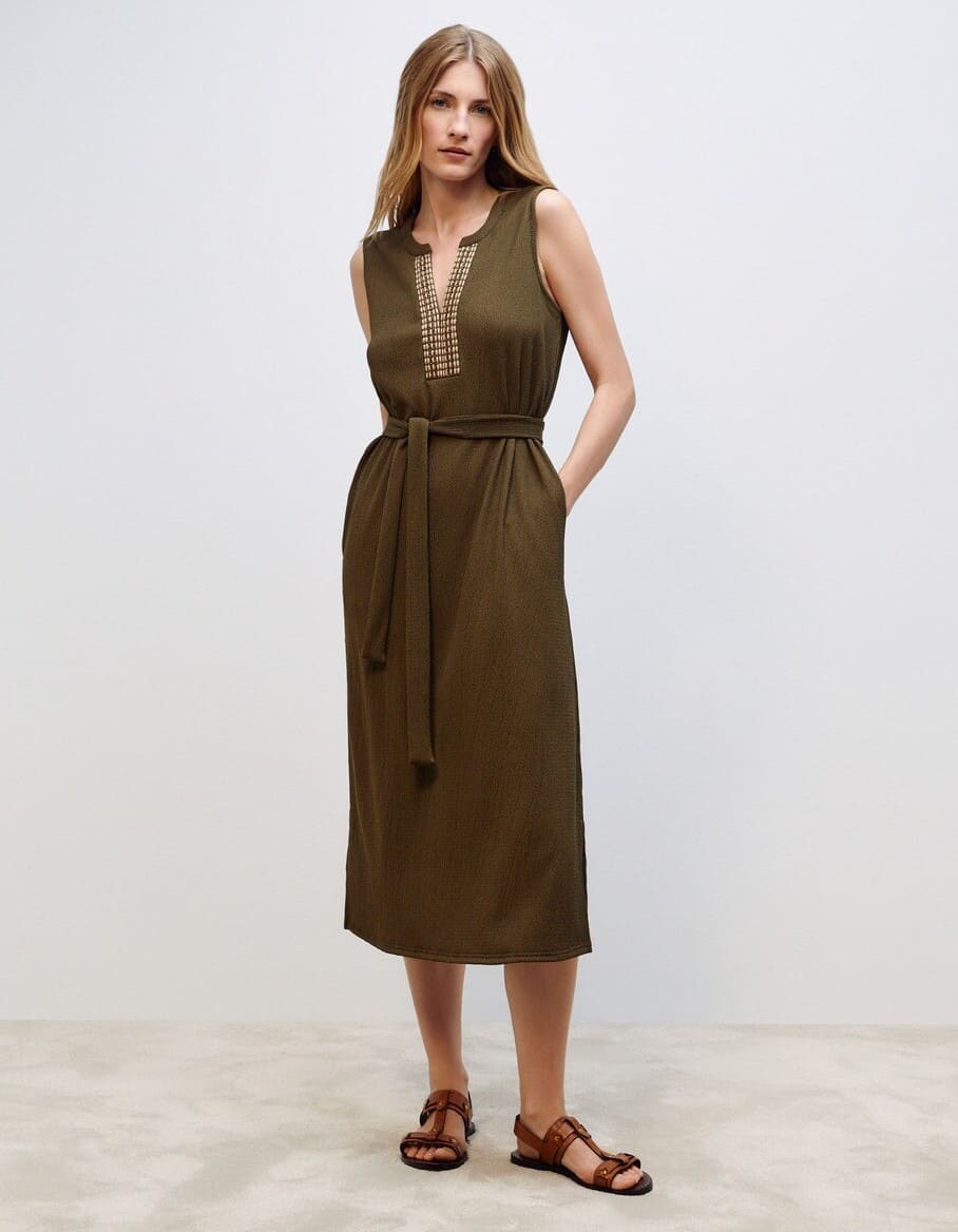 Vestido bambula sin mangas de El Corte Inglés