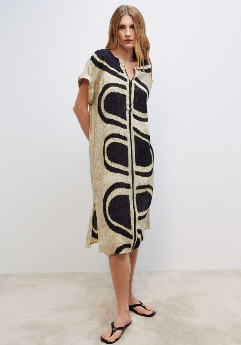 Vestido kaftan aop étnico de El Corte Inglés