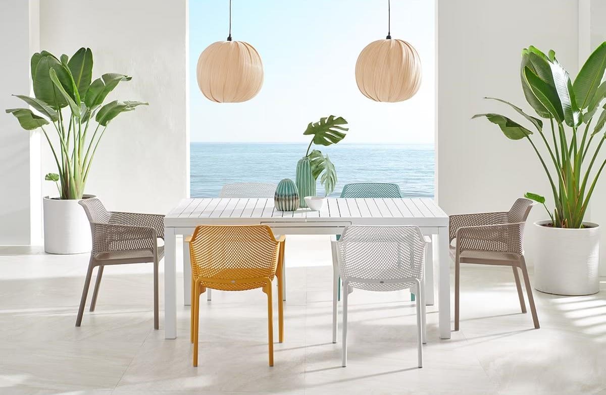 Colección de comedor de jardín con mesa NEW MADISON y sillón NET