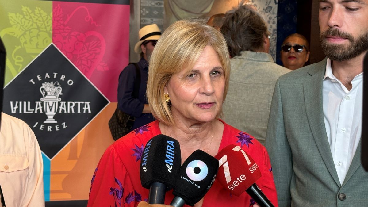 María José García-Pelayo en una atención a los medios | Cristo García