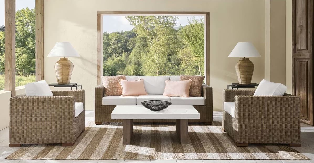 La mesa de centro de jardín de madera de acacia Keros de El Corte Inglés