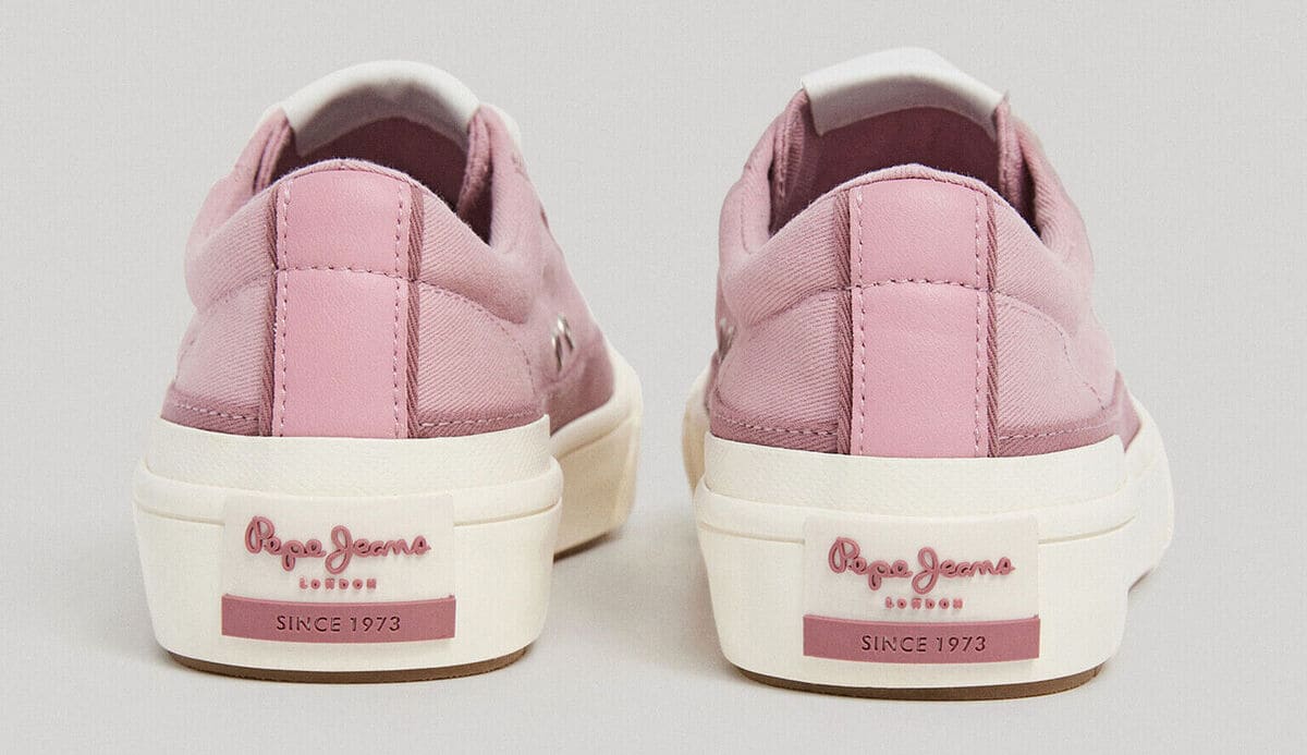 Las zapatillas de algodón con suela Cupsole de Pepe Jeans