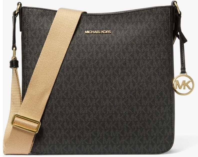 El bolso messenger Jet Set Travel grande con logotipo exclusivo de Michael Kors
