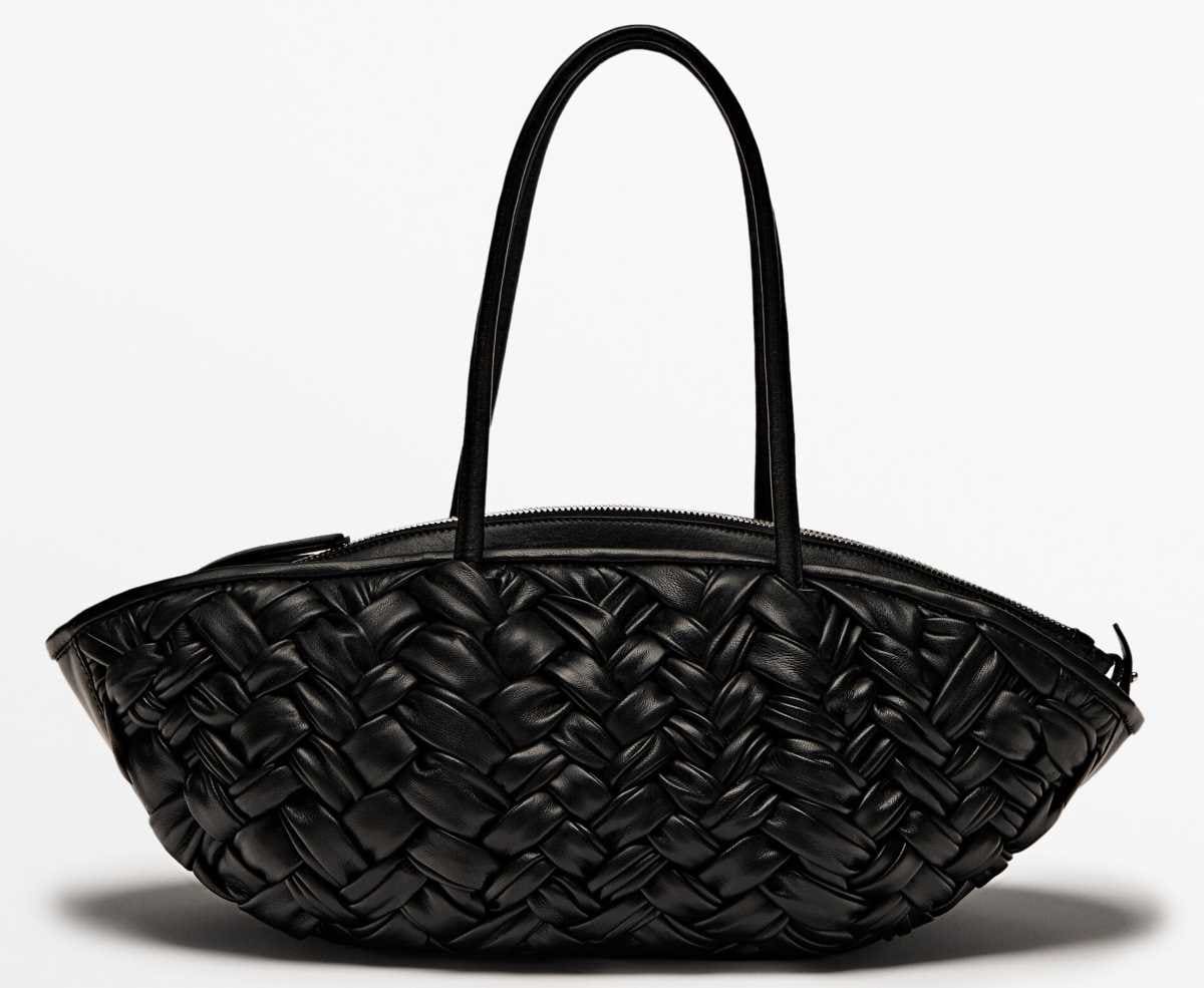 Bolso tote piel napa interior extraíble de Massimo Dutti