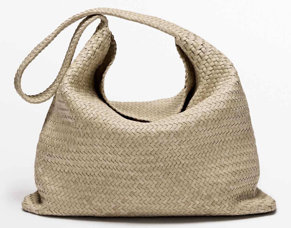 Bolso trenzado piel napa de Massimo Dutti