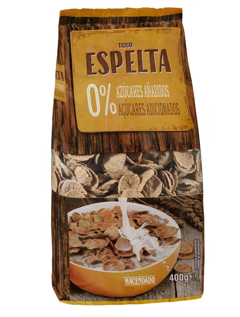 Cereales copos de trigo espelta integral
