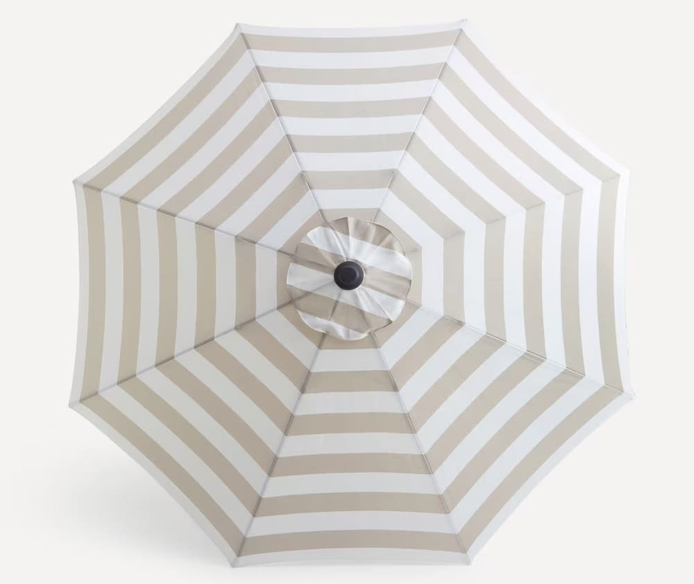 El parasol central de rayas Porto de El Corte Inglés