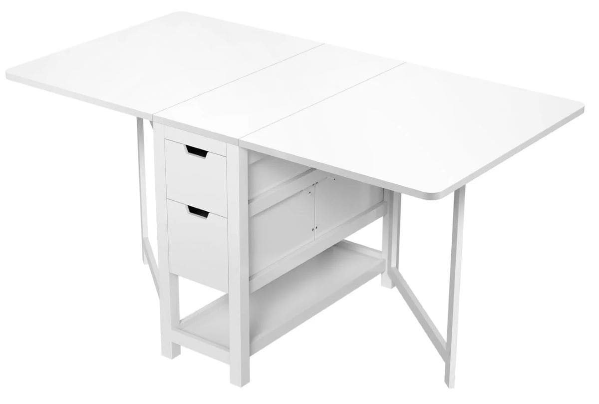 Mesa plegable con cajones