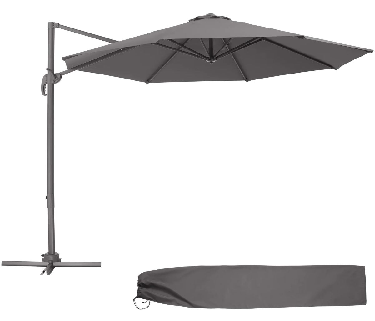 Parasol reclinable modelo Daria Tectake de Leroy Merlin