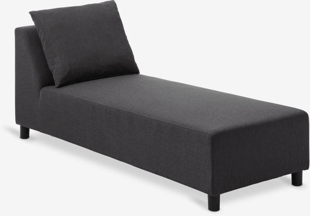 La tumbona UHRE 4 estaciones en gris oscuro de Jysk