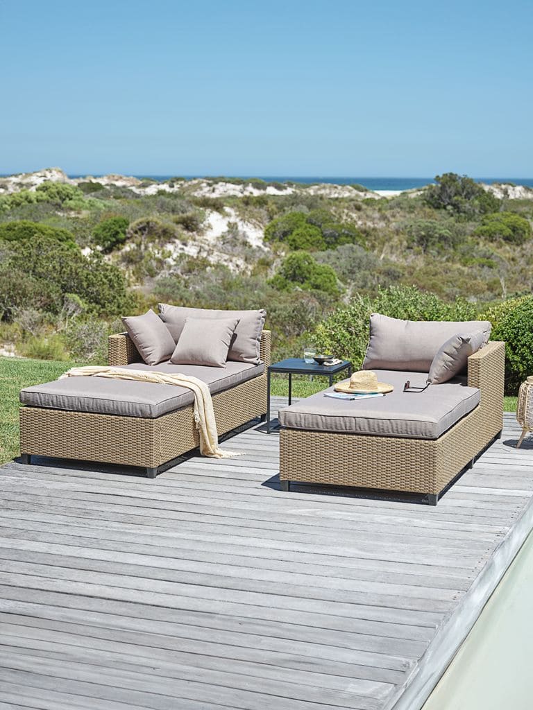 La tumbona doble HALLING de color natural de Jysk