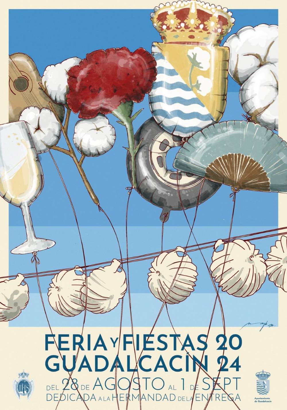 Cartel de la Feria de Guadalcacín 2024