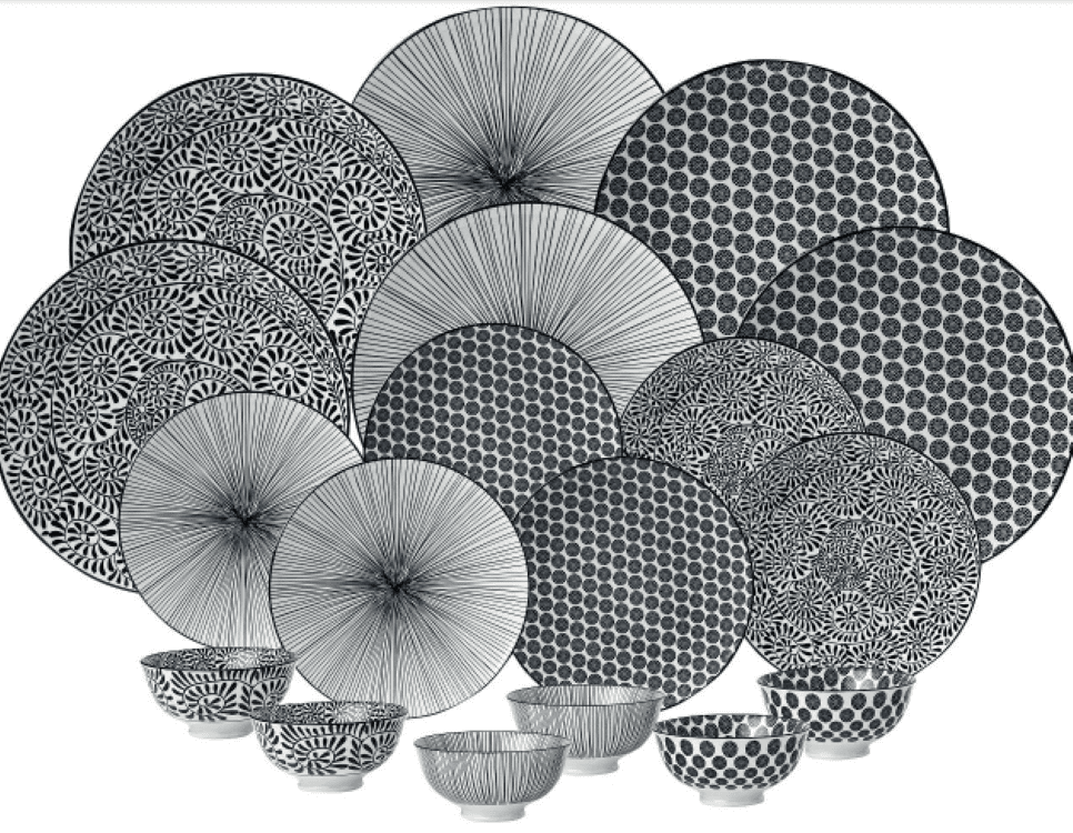 Set de Vajilla de Porcelana Kimiko Carrefour Home