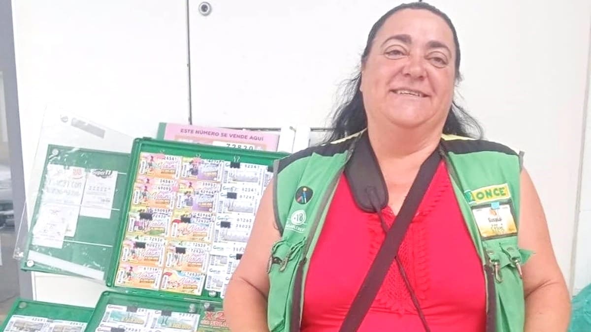 Susana Pérez, vendedora de la ONCE en Barbate