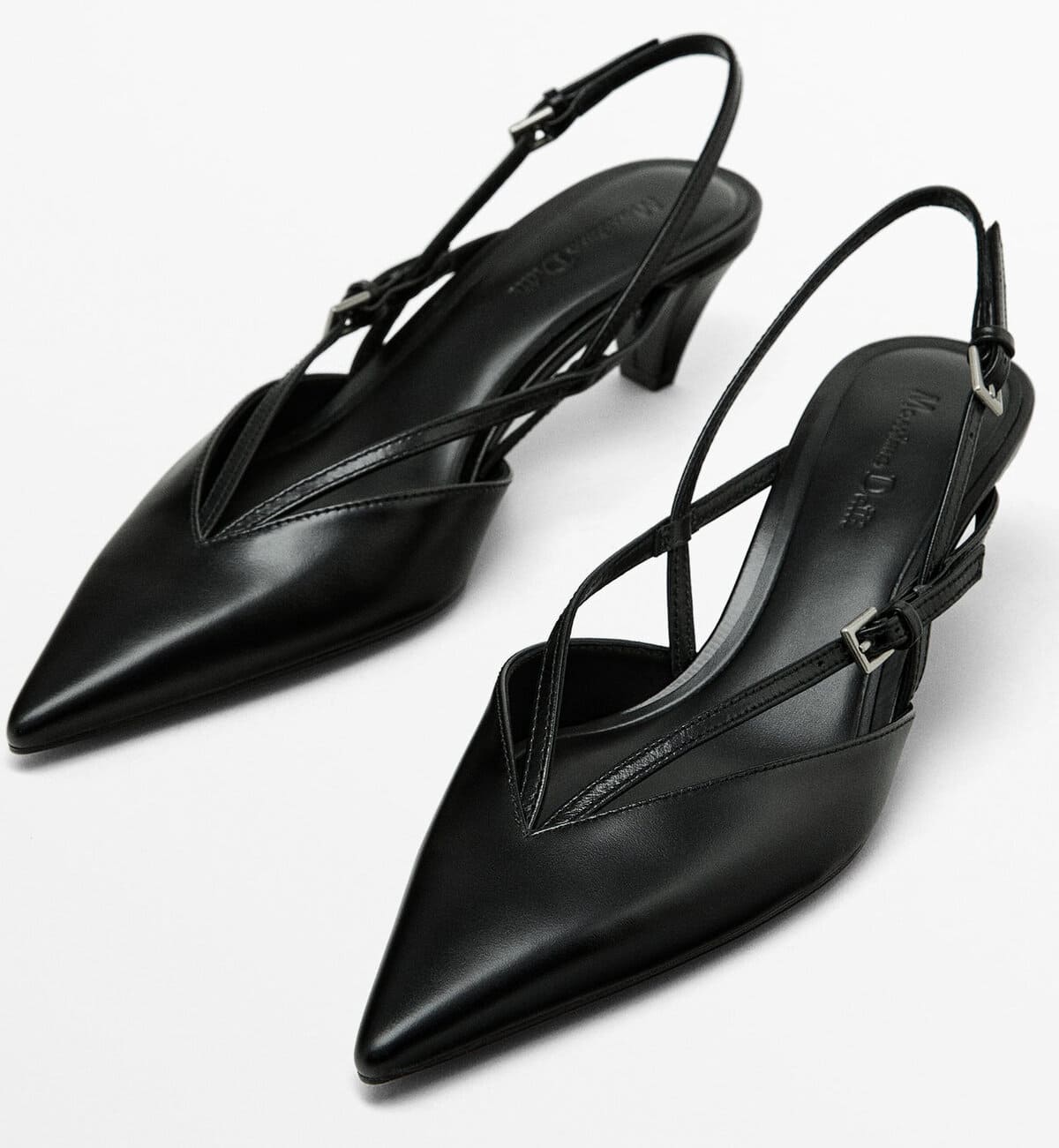 El zapato destalonado con tiras en el empeine de Massimo Dutti