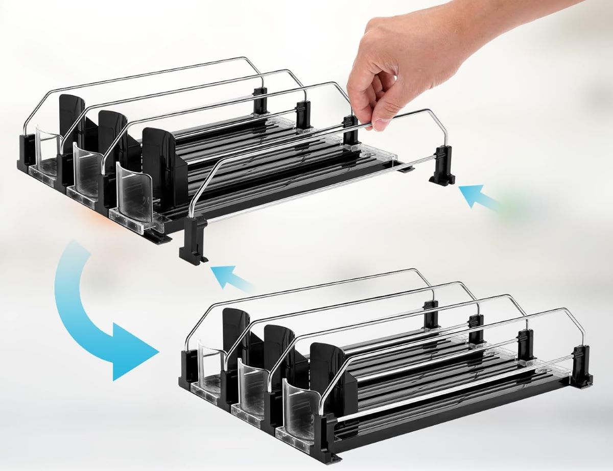 Dispensador de latas y botellas para nevera BingoHive de Amazon