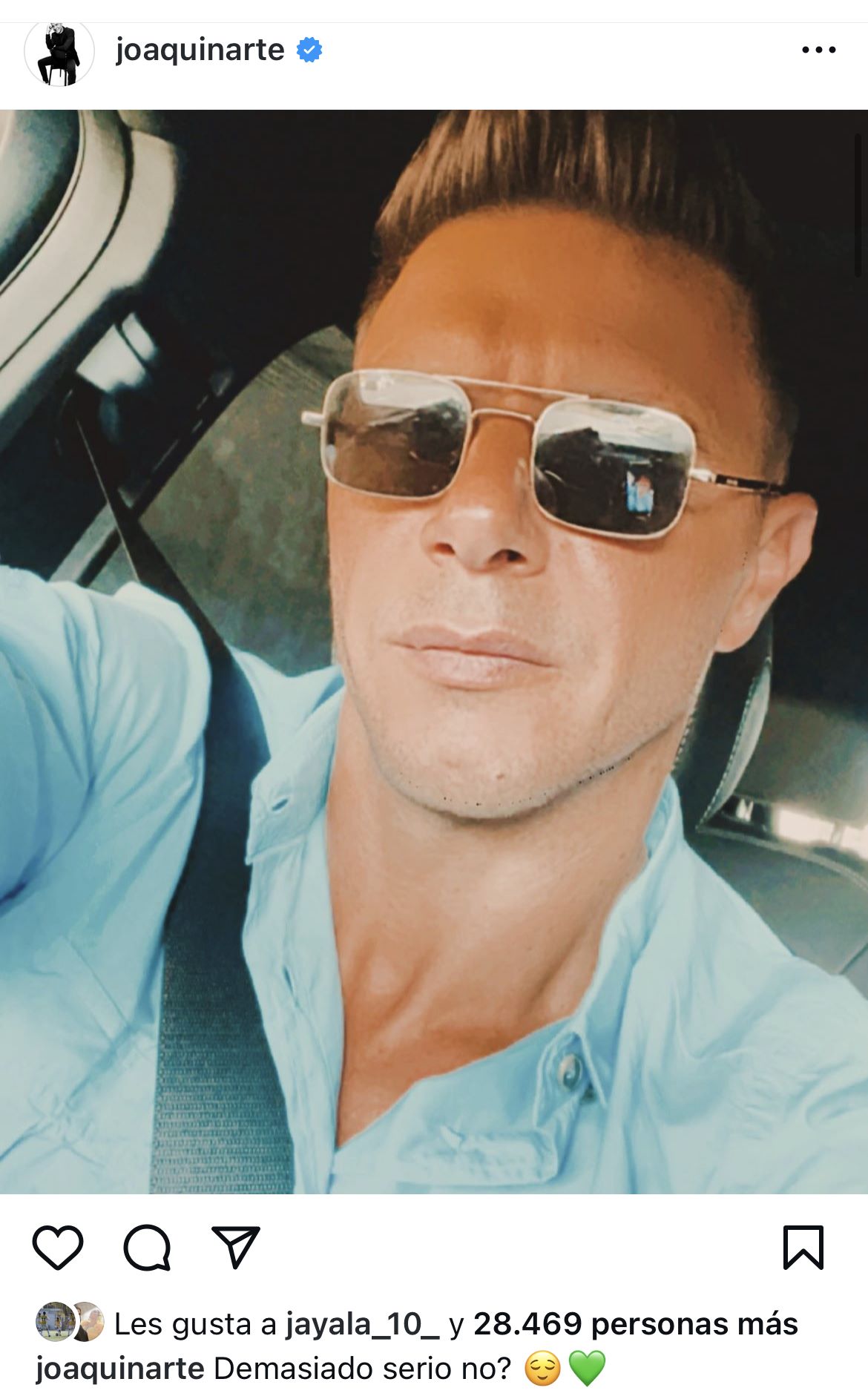 Joaquín Sánchez en Instagram