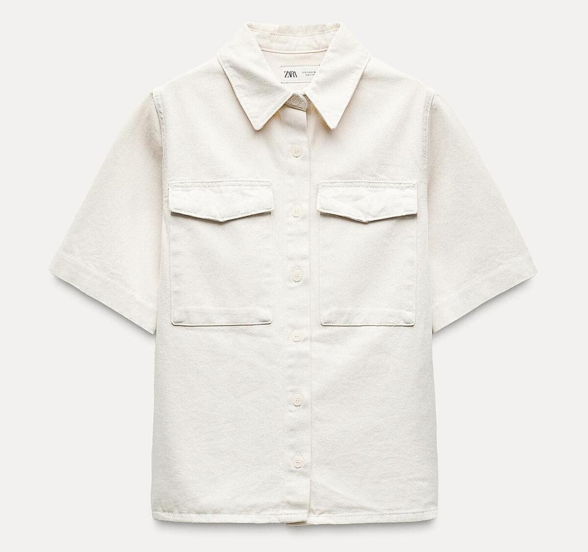 La nueva camisa denim ZW de color crudo