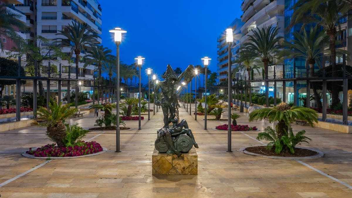 Imagen del centro de Marbella