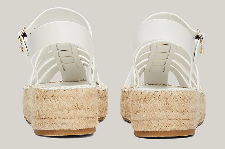 Las sandalias estilo alpargata de piel con cuña de Tommy Hilfiger