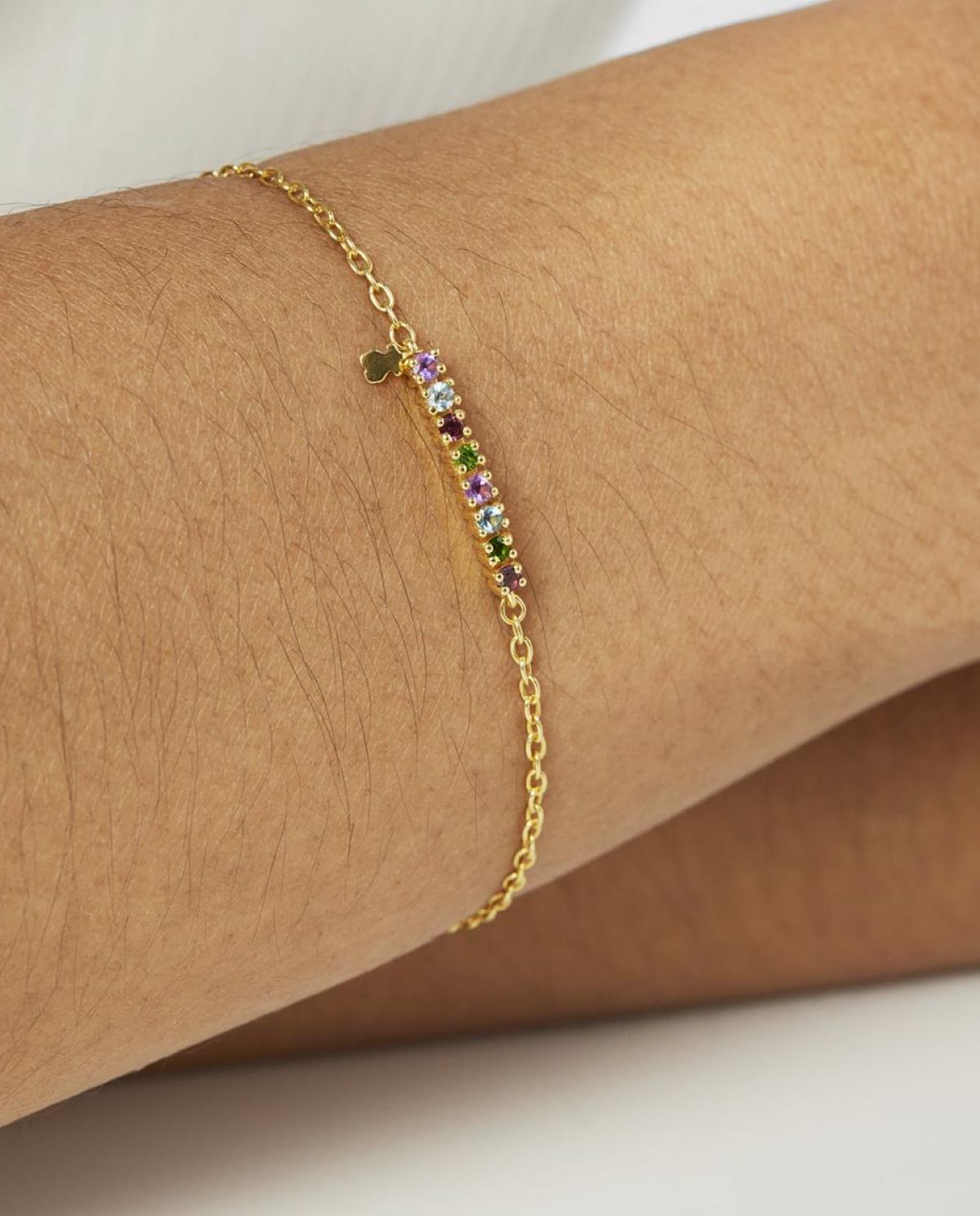Pulsera Tous Straight bañada en oro de 18 kt
