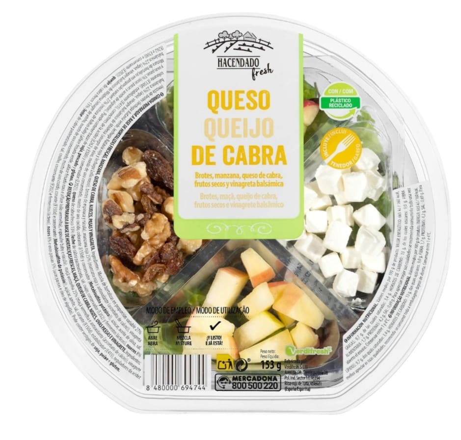 Ensalada queso de cabra