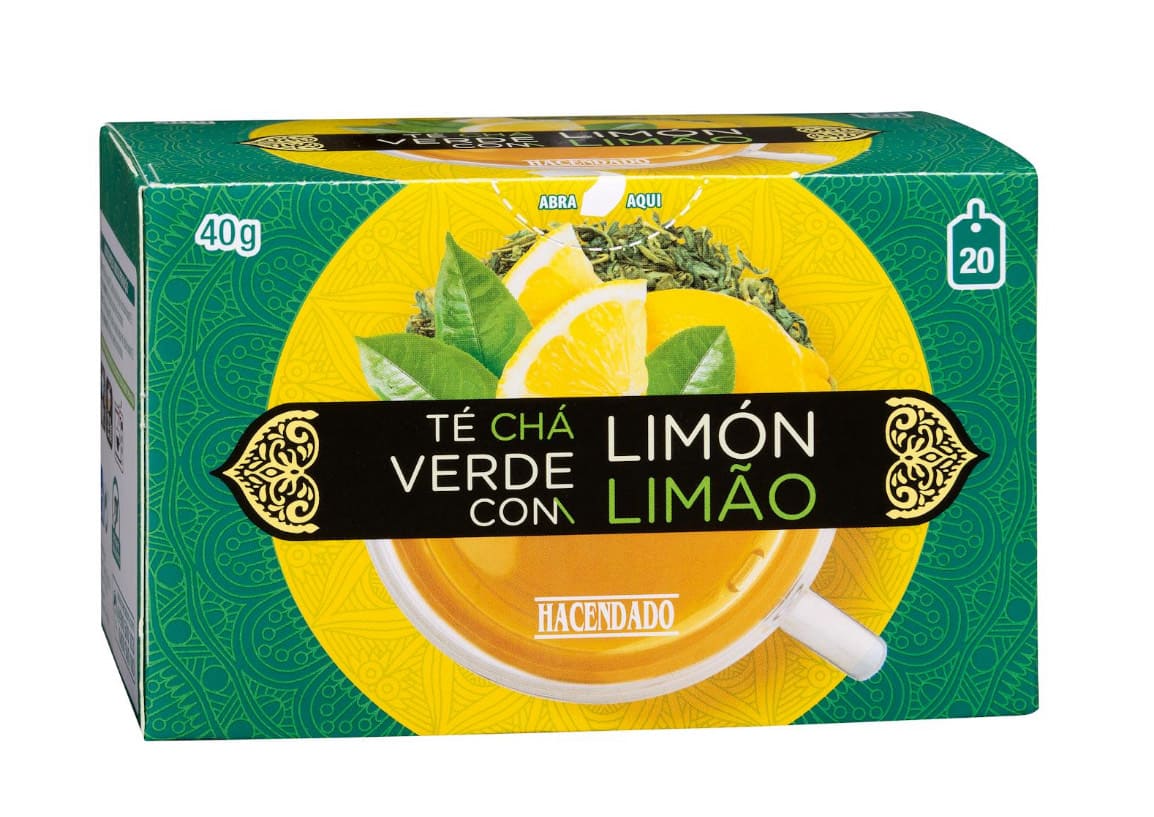 Té verde con limón Hacendado
