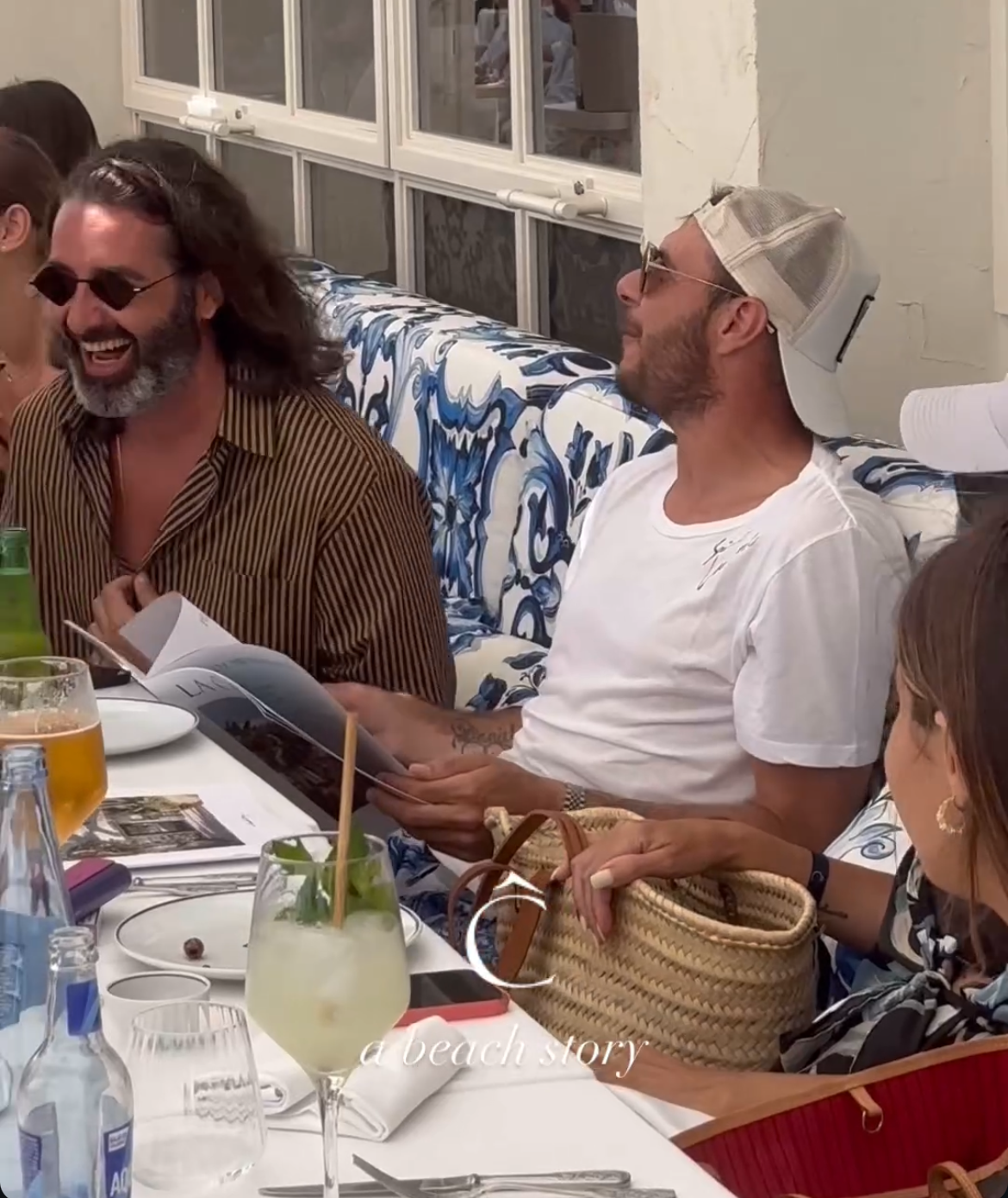 Joaquín Sánchez y Albert Beniflah en La Cabane de Marbella | Instagram