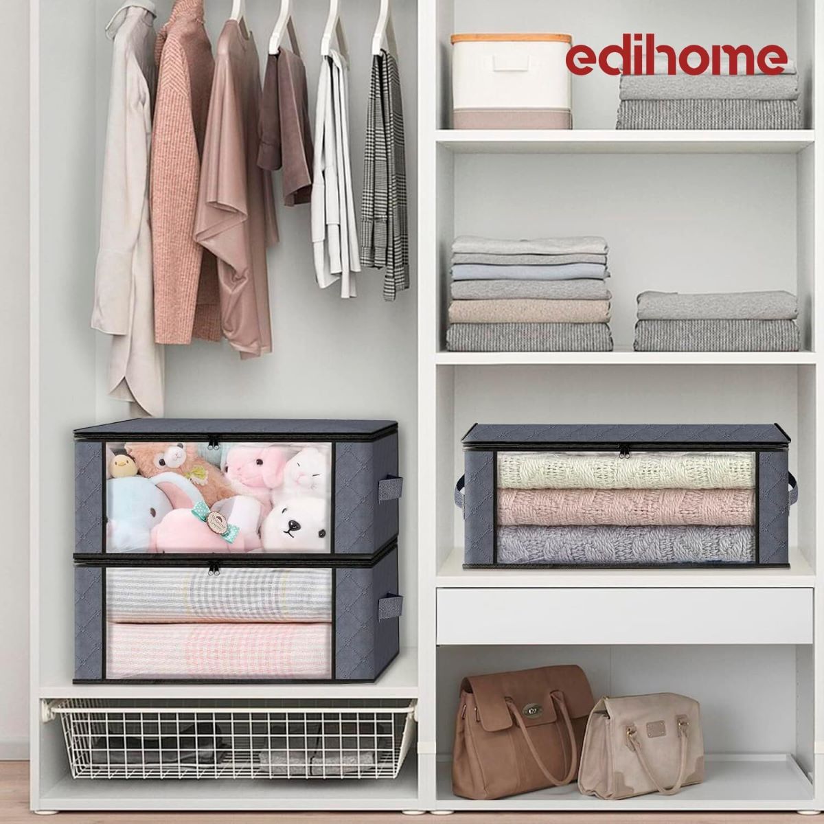 Caja de almacenaje para armario edihome de Amazon