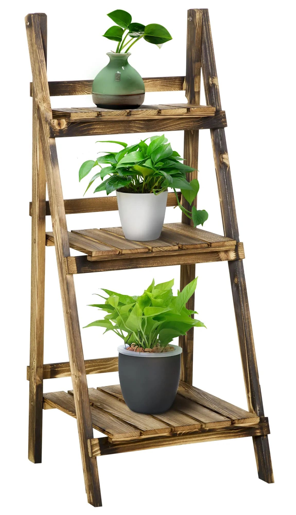 Soporte para plantas de 3 niveles Outsunny