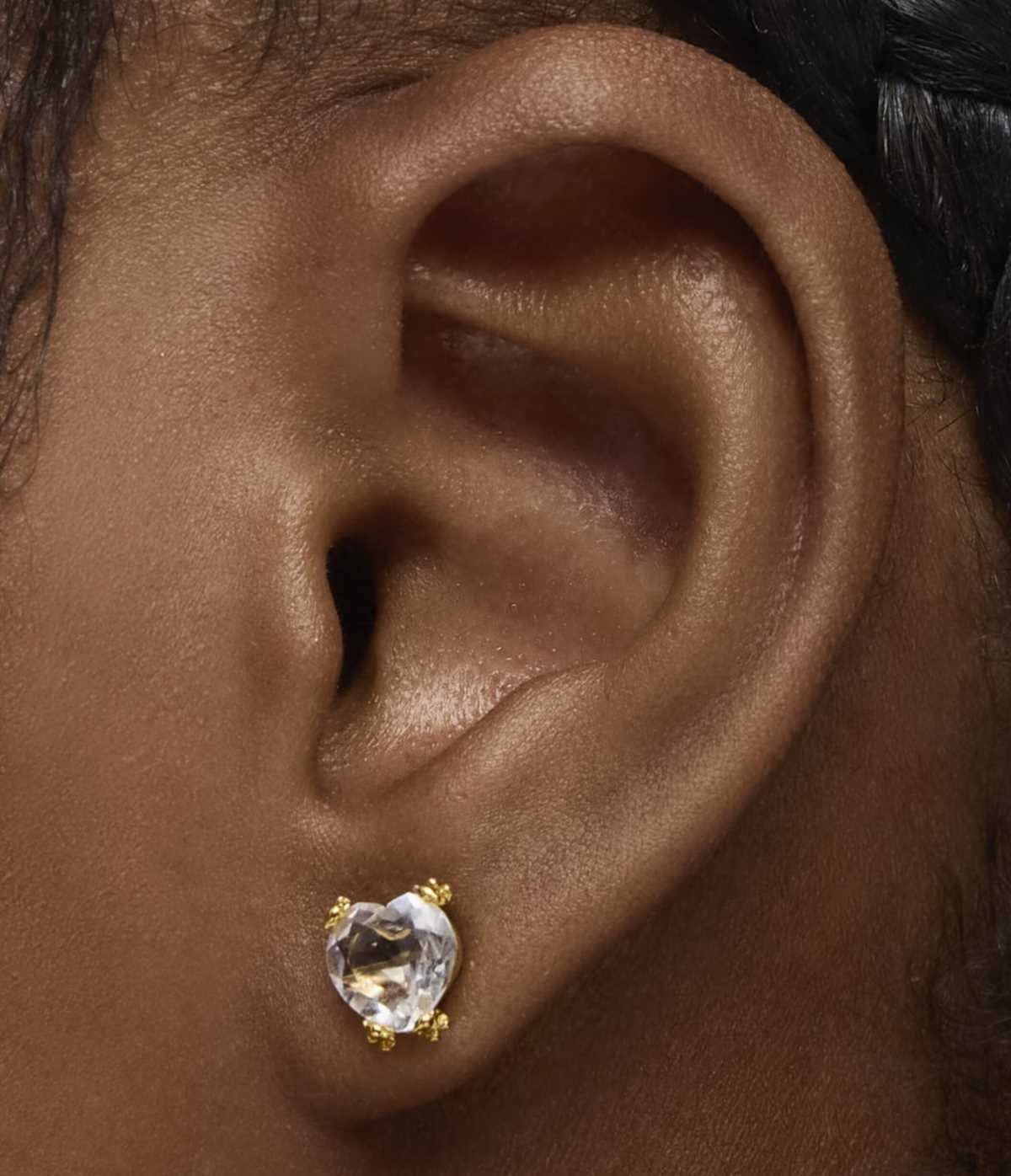 Pendientes de oro y cuarzo cristal de roca color pills de TOUS