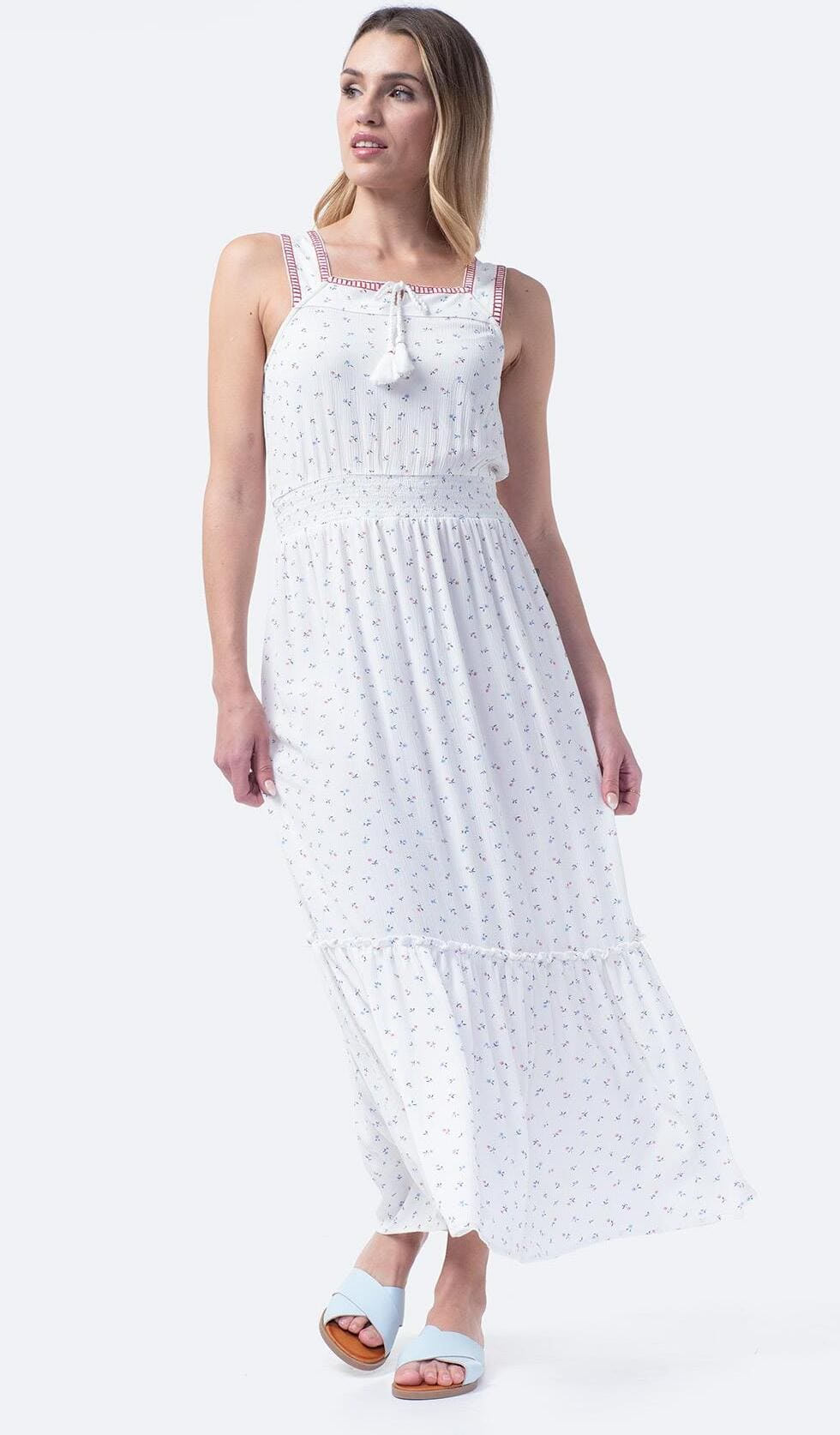 El vestido largo muselina sostenible de mujer TEX de Carrefour