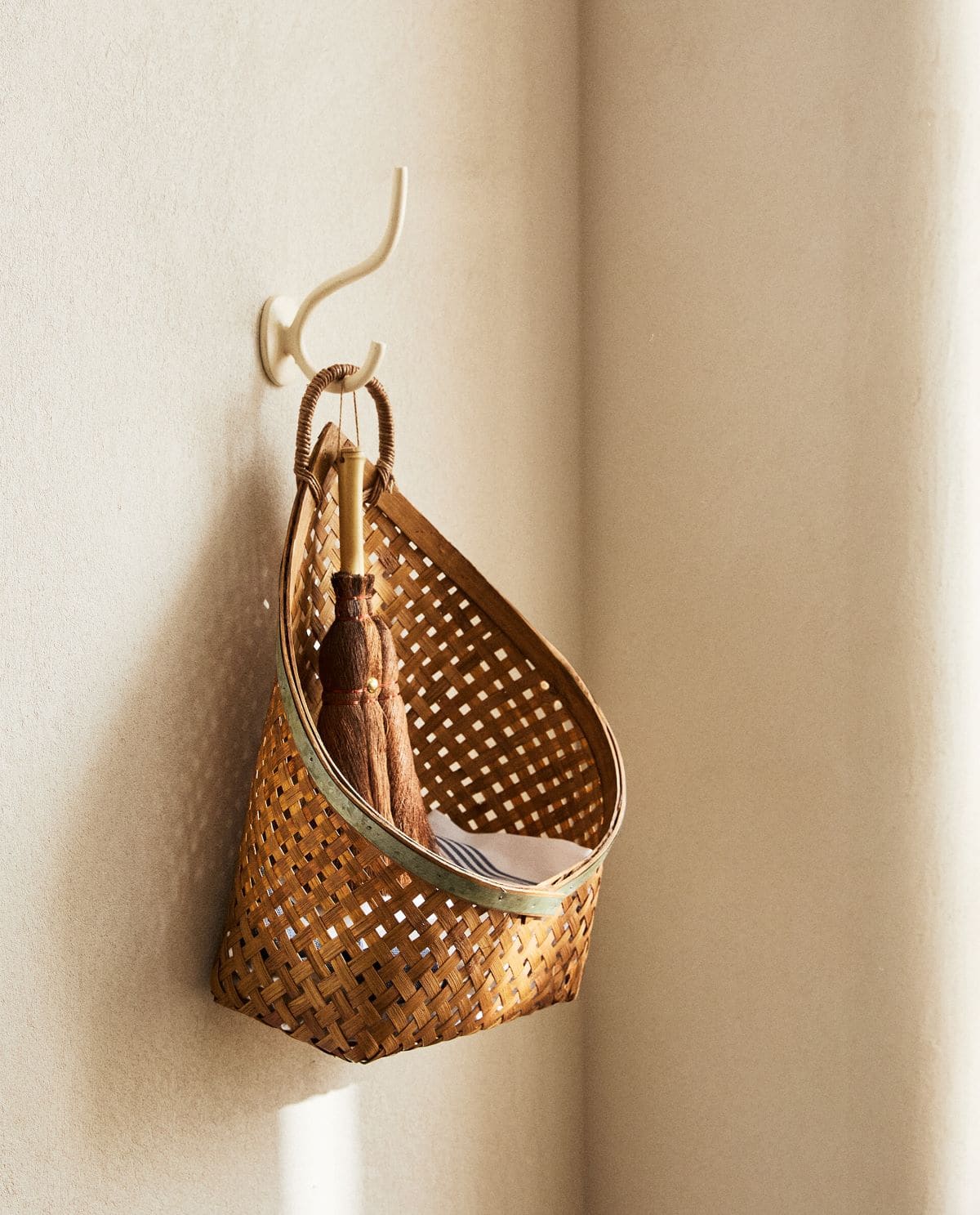 Cesta de bambú para colgar