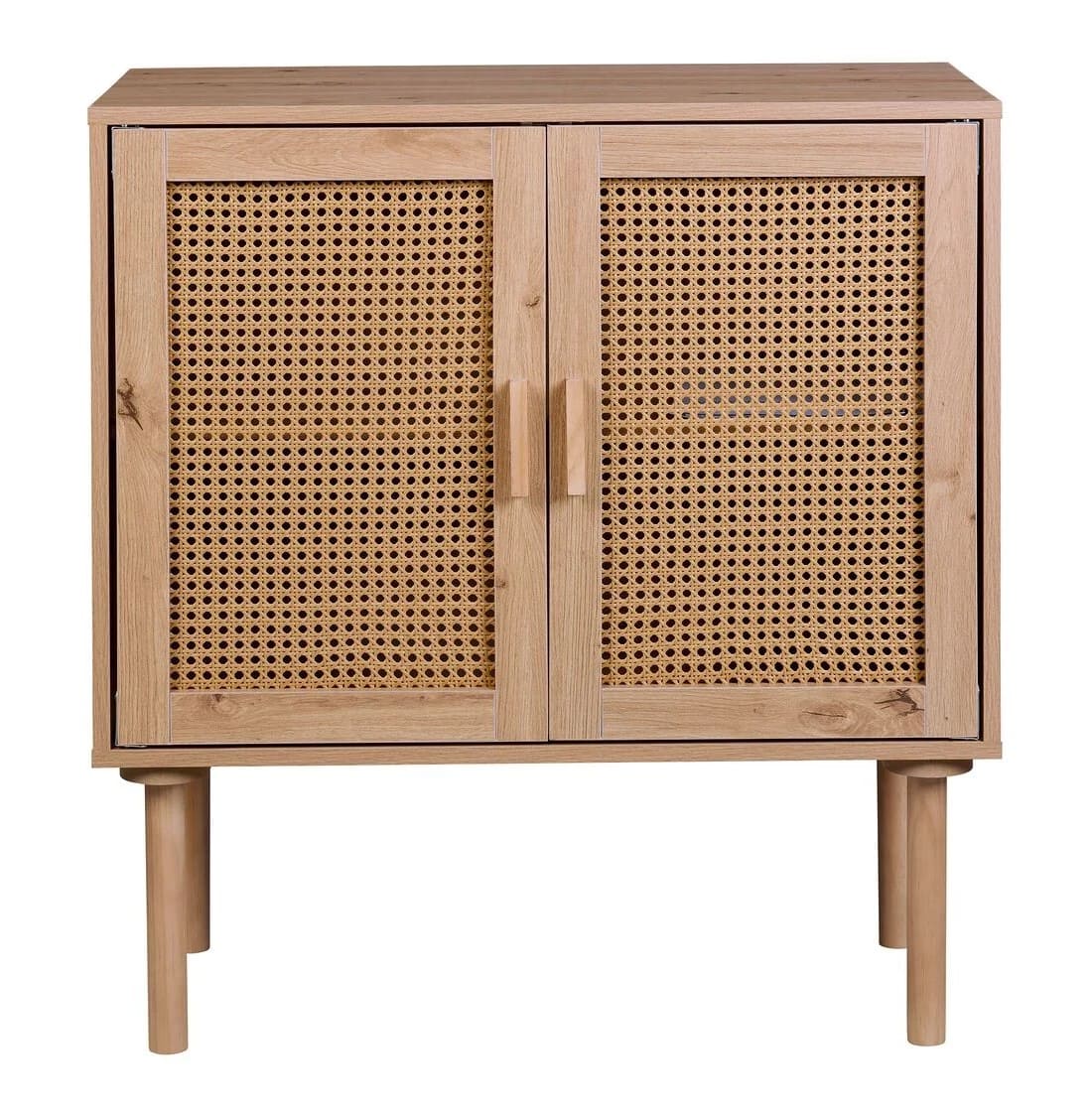 Cómoda trenzada de ratán