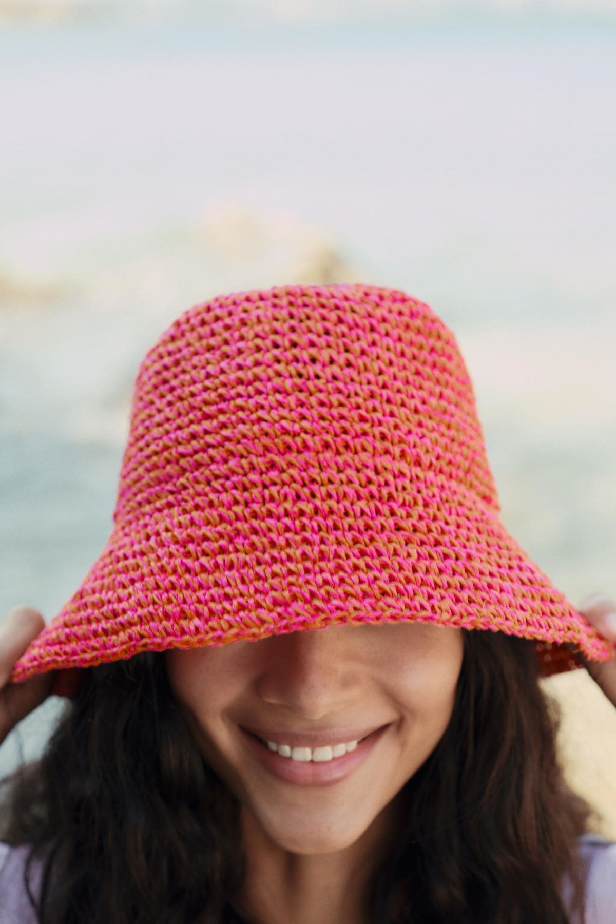 Gorro bucket combinado