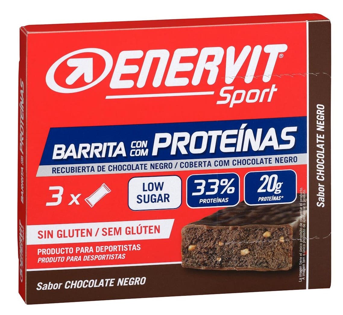 Barrita con proteínas Enervit Sport sabor chocolate negro