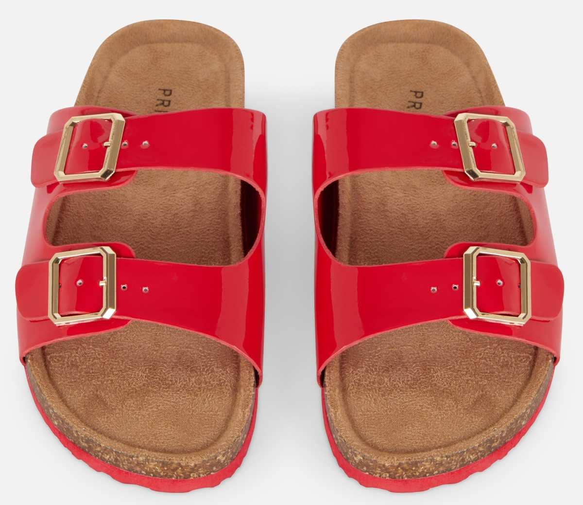 Sandalias doble tira y plantilla de corcho de Primark