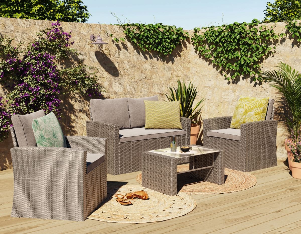 Conjunto de muebles de terraza Toscana Living de Leroy Merlin