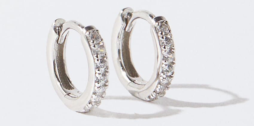 Aros Personalizables Plata 925 Con Circonitas de Parfois