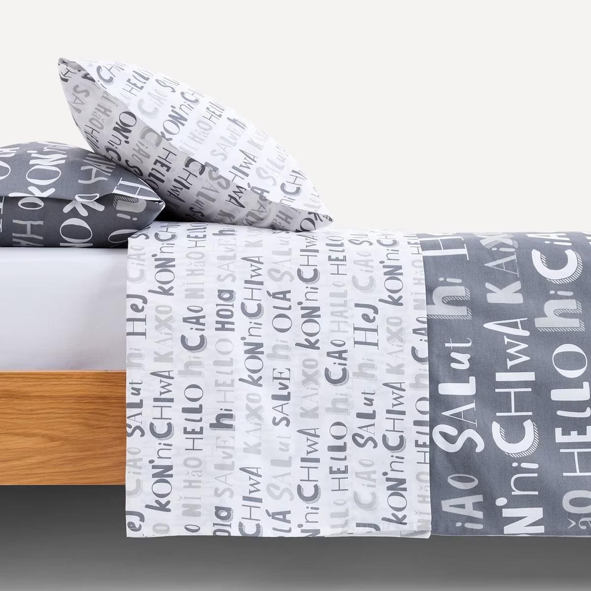 Juego de sábanas polycotton Hola