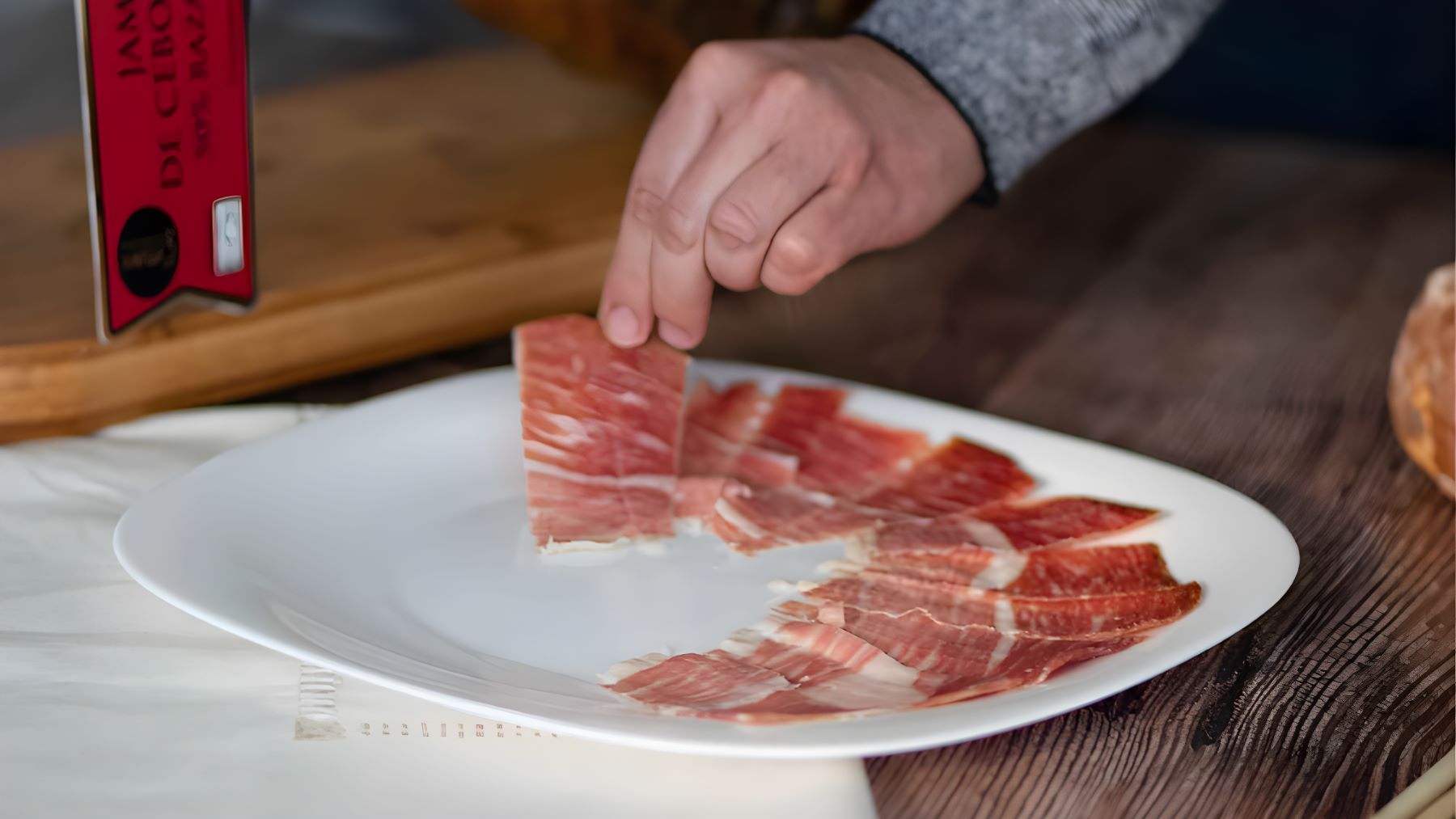 Jamón ibérico loncheado de La Nevera Española