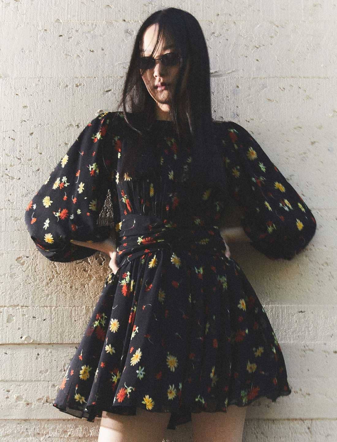 Vestido corto estampado de Sfera