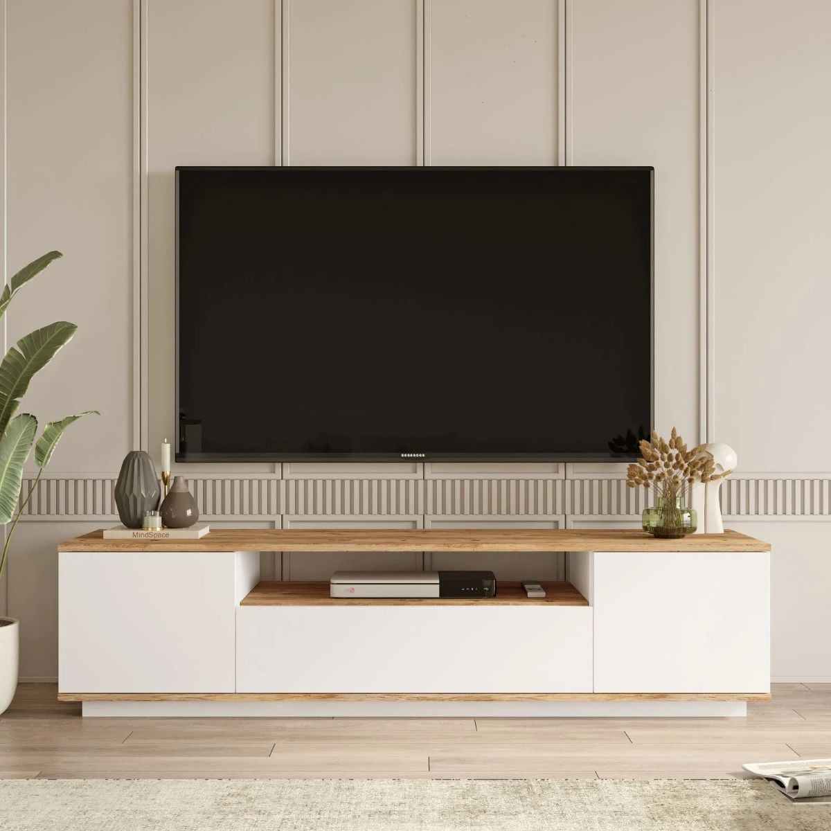 Mueble de salón de madera de pino modelo Yurupa de Leroy Merlin