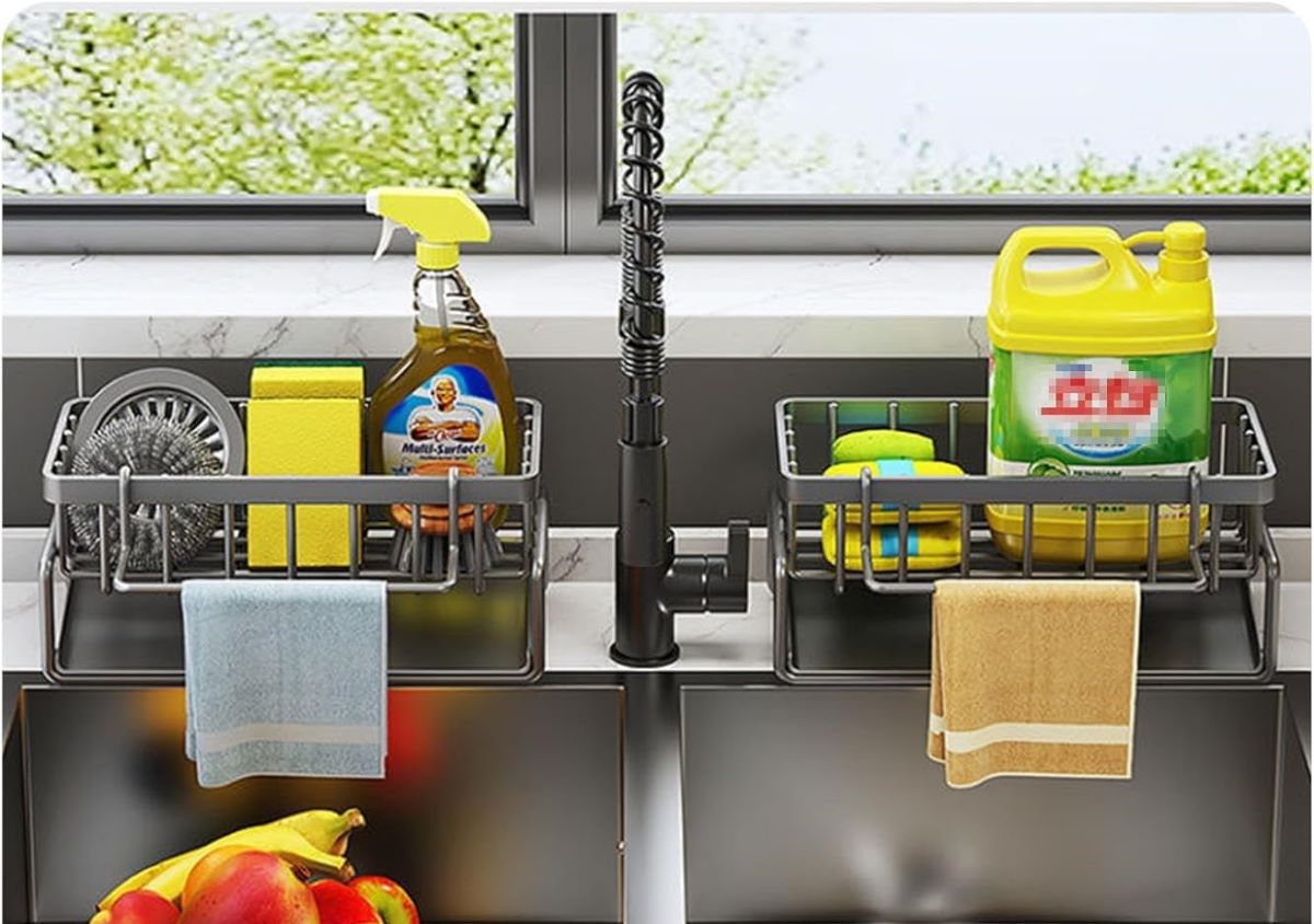 Cesta organizadora para el fregadero ViWaVee de Amazon