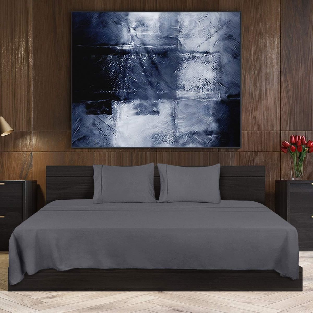 Juego de sábanas de 4 piezas Utopia Bedding de Amazon