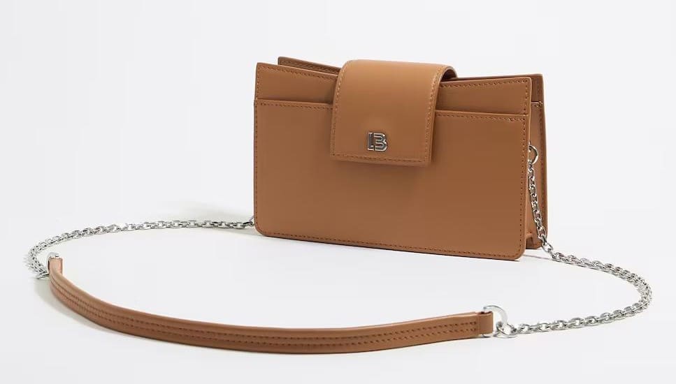 Bandolera mini de piel